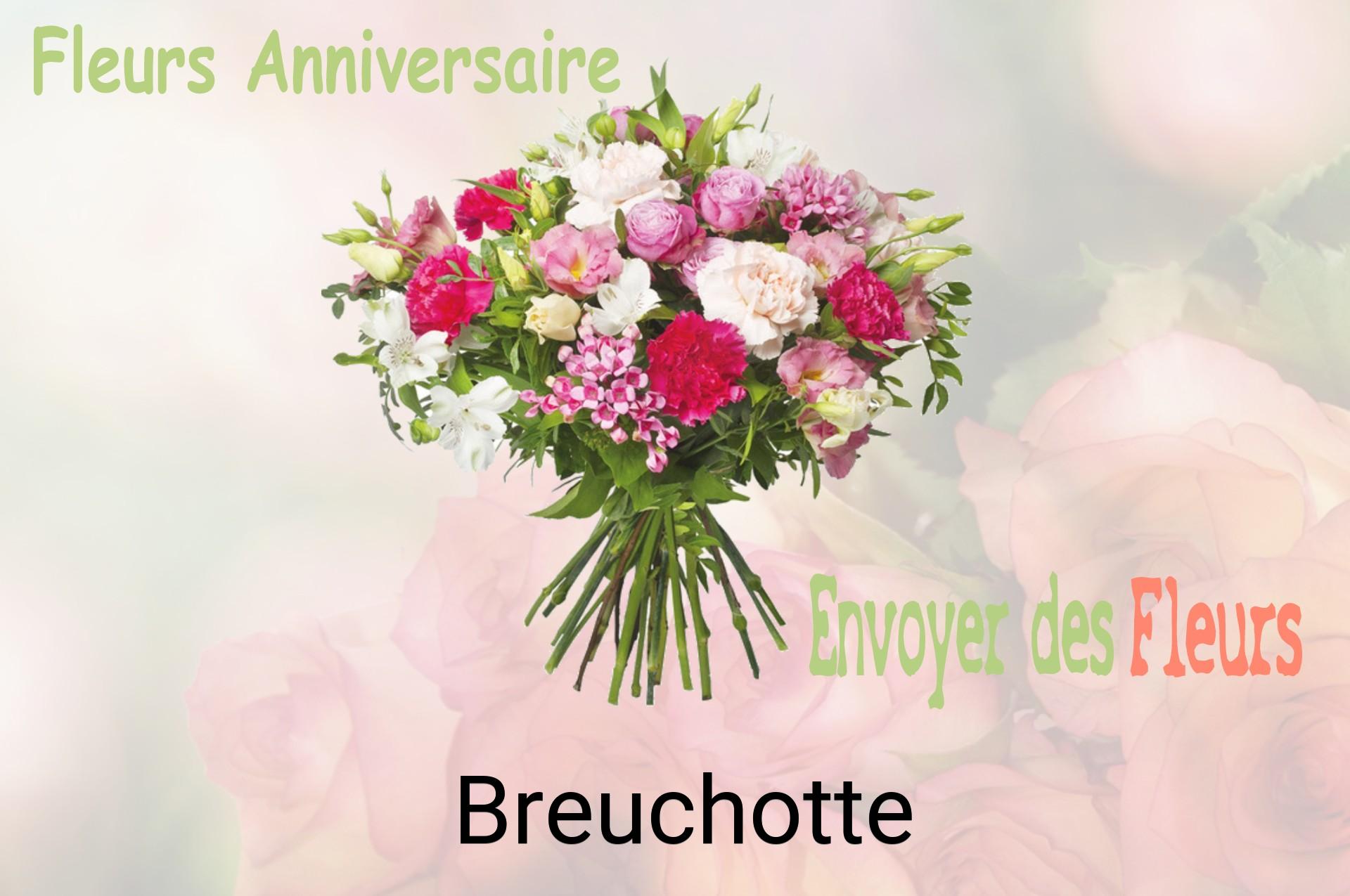 Bouquet de fleurs d’anniversaire livré à Breuchotte
