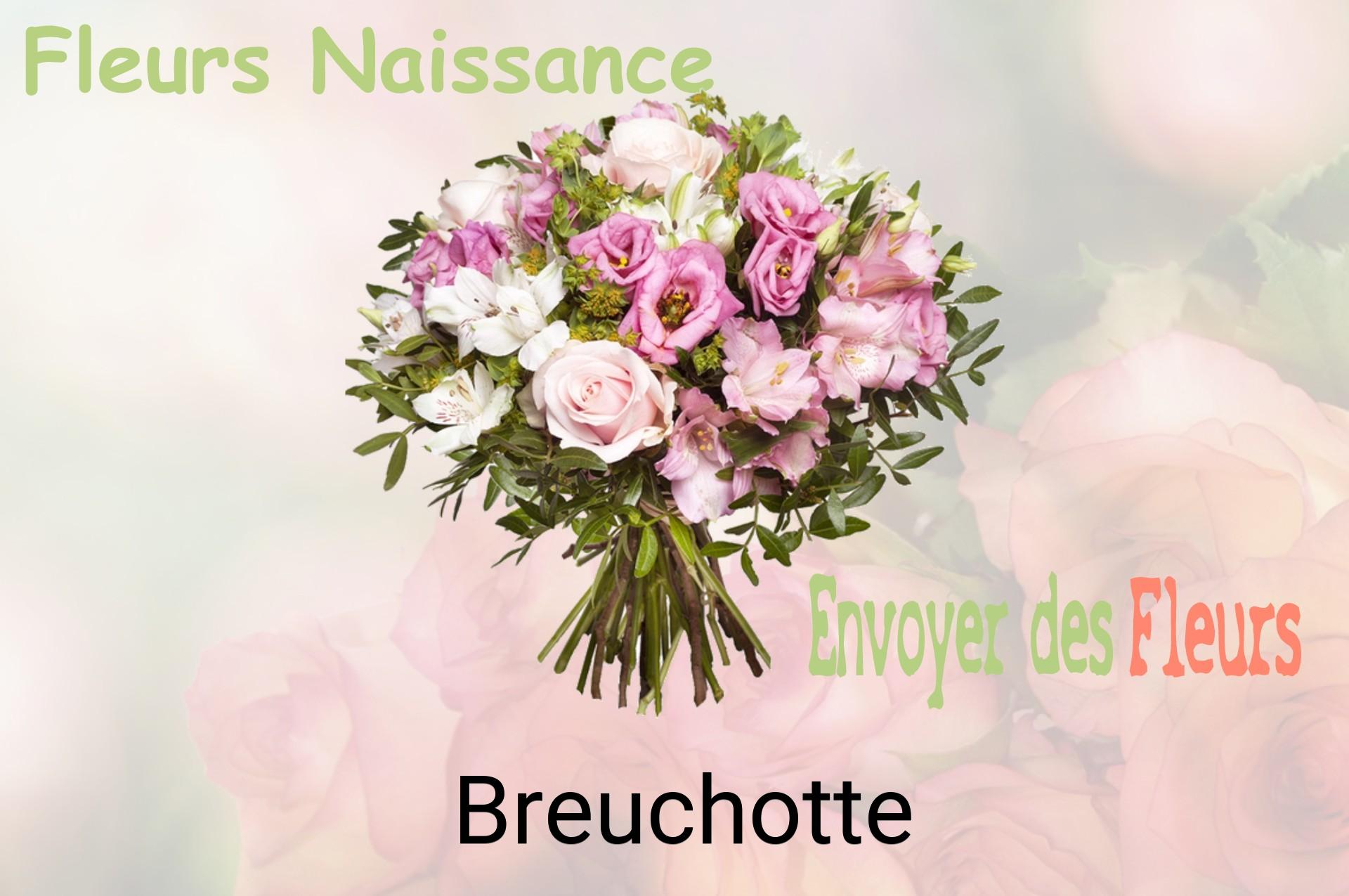 Bouquet de fleurs de naissance livré à Breuchotte